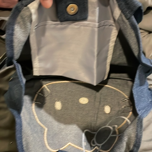 🆕 Hello Kitty Leopard Denim Tote Bag, Canvas Shoulder Large Capacity Women's - Picture 9 of 10